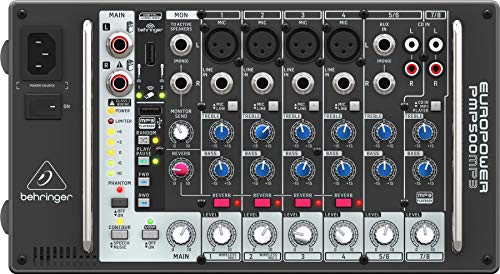 Behringer パワードミキサー 最大2 x 250W PMP500MP3 Amazon | Behringer パワードミキサー 最大2 x 250W 高品質マイク